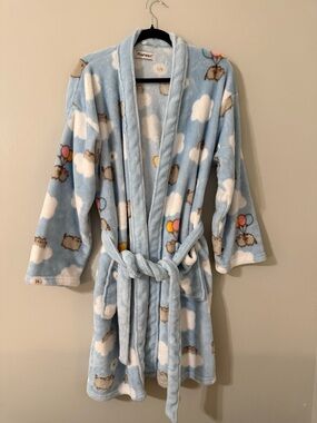 Pusheen Plush Fleece Robe Clouds XS-M Blue